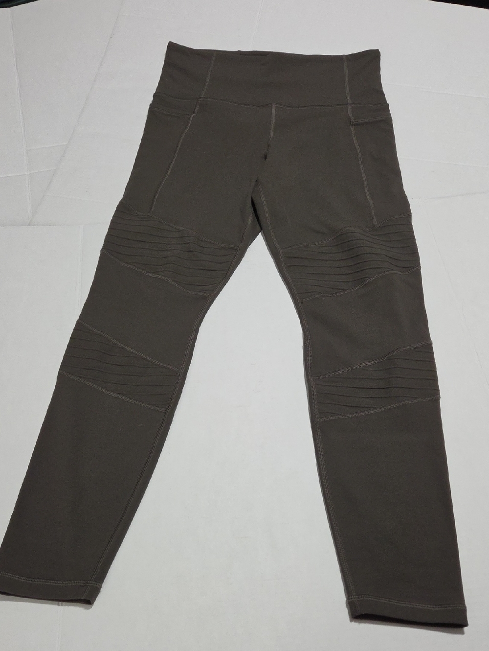 Athleta Inclination Moto Tight - Olive Brown